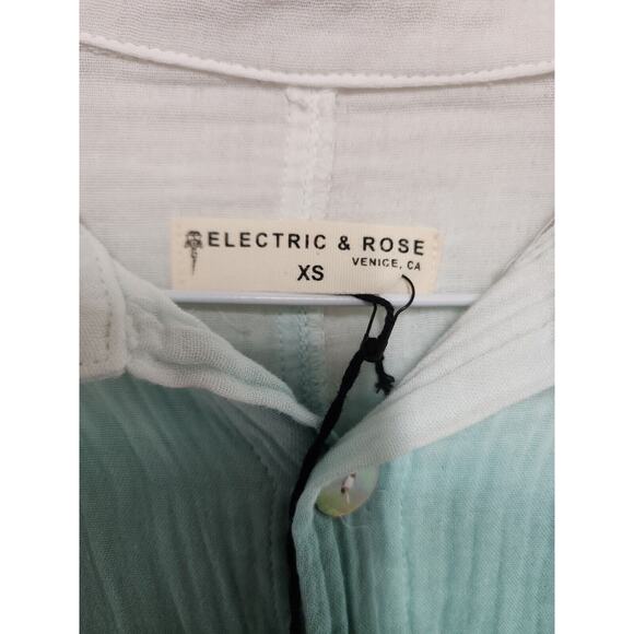 Electric & Rose Womens Oversized Sz XS Ombre Preppy Beachy Streetwear Vacation - Picture 7 of 11